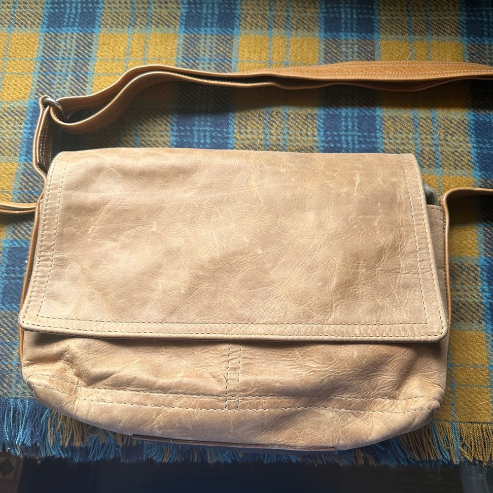 Tan Leather Shoulder Bag